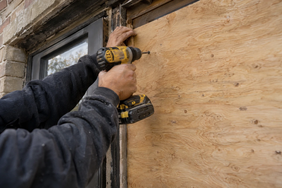 Emergency board up contractor
